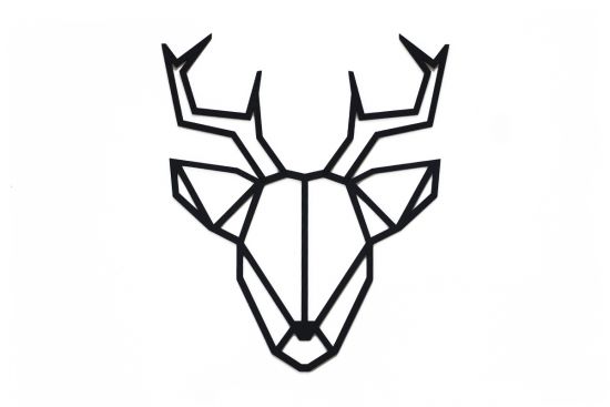 Dekorace na zeď Deer Siluette