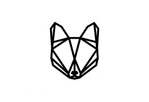 Dekorace na zeď Baby Fox Siluette