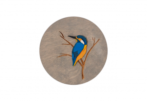 Dekorace na zeď Kingfisher Wooden Image