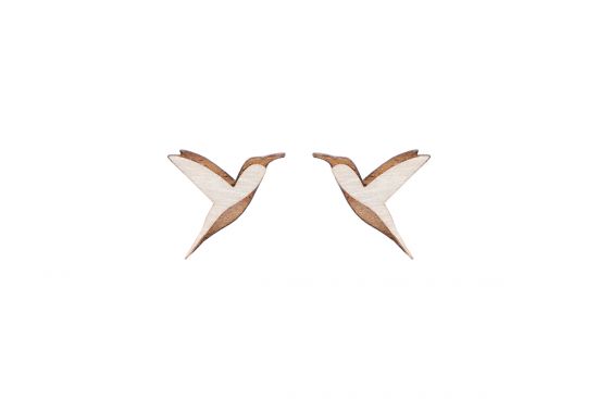 Natural Hummingbird Earrings
