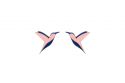 Pink Hummingbird Earrings