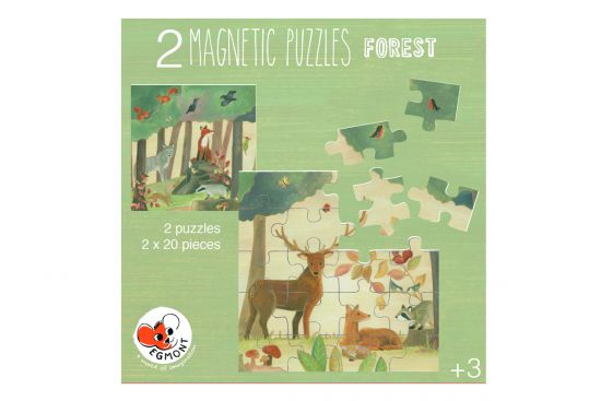 Magnetické puzzle les
