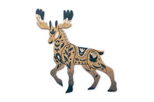 Dřevěné puzzle Scandi Jelen